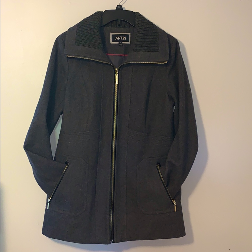 Apt 9 Charcoal Grey Dress Coat